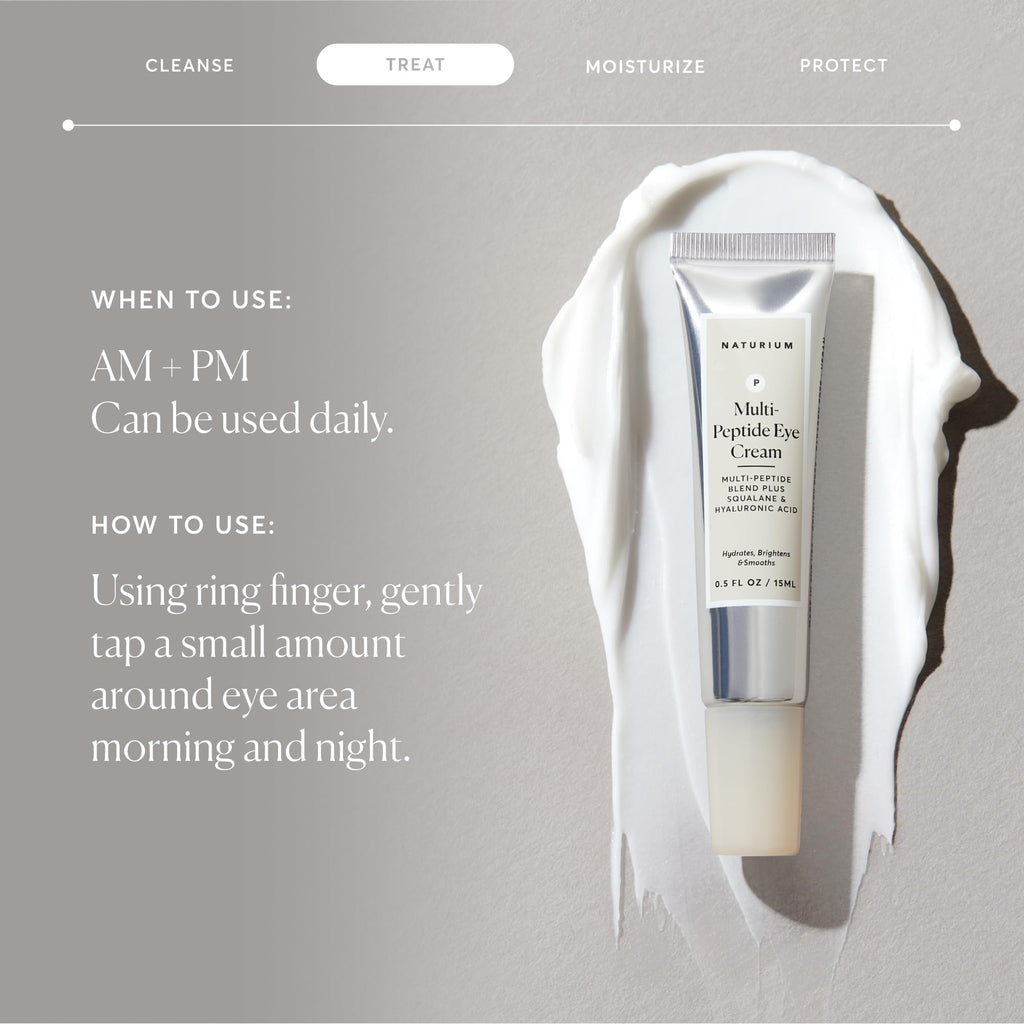Naturium multi peptide eye cream back label details