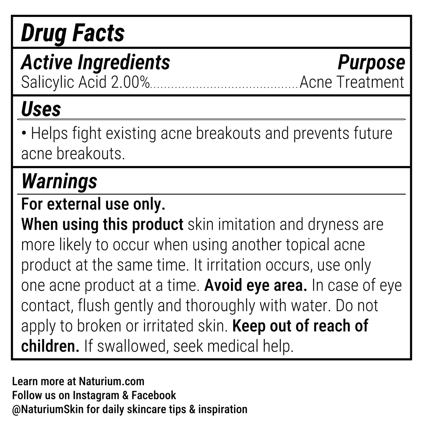Naturium pore treatment spray unboxed displaying the clear bottle with blue and white branding typography