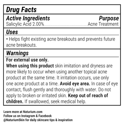 Naturium pore treatment spray unboxed displaying the clear bottle with blue and white branding typography