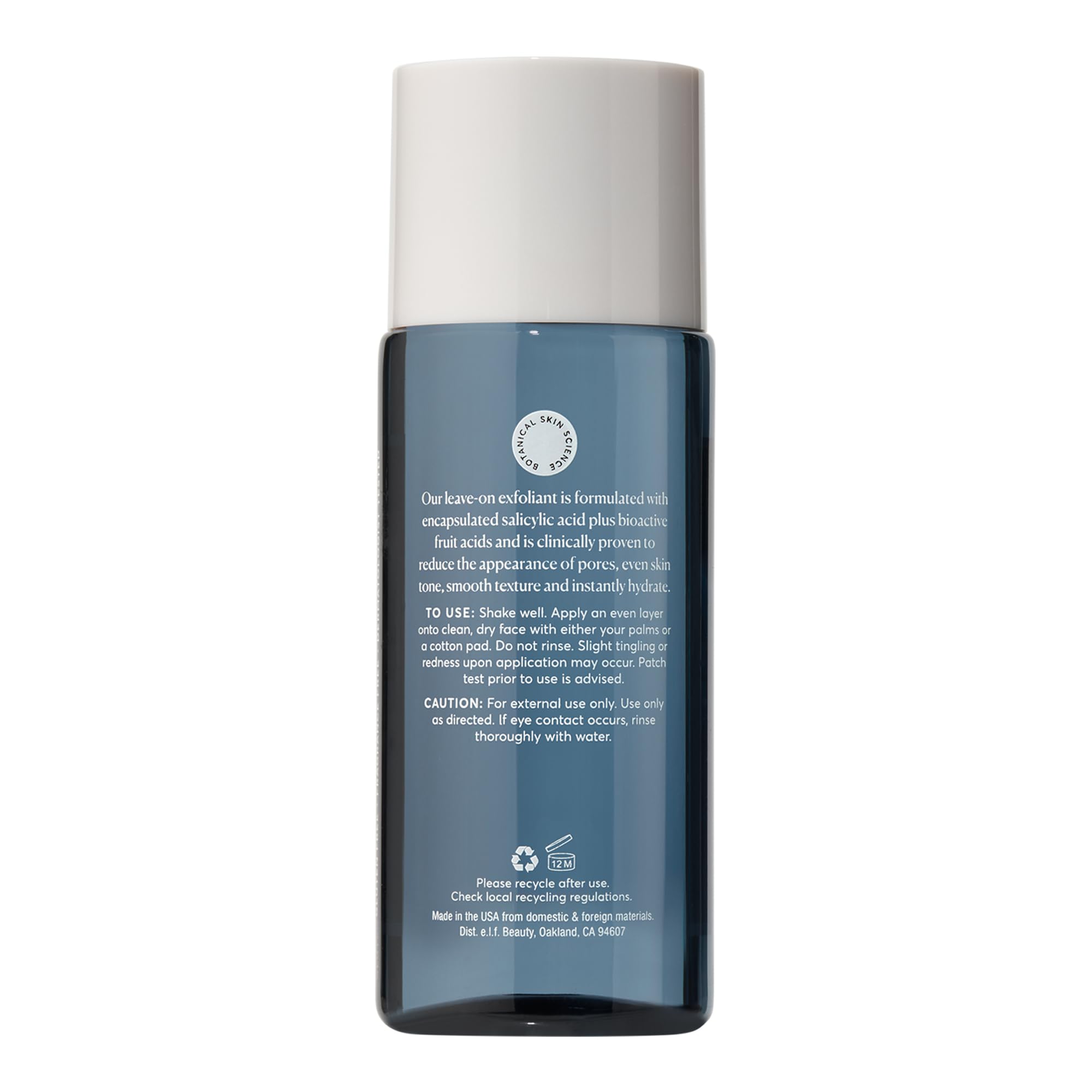 Naturium leave on salicylic acid liquid exfoliant four fluid ounces skincare bottle