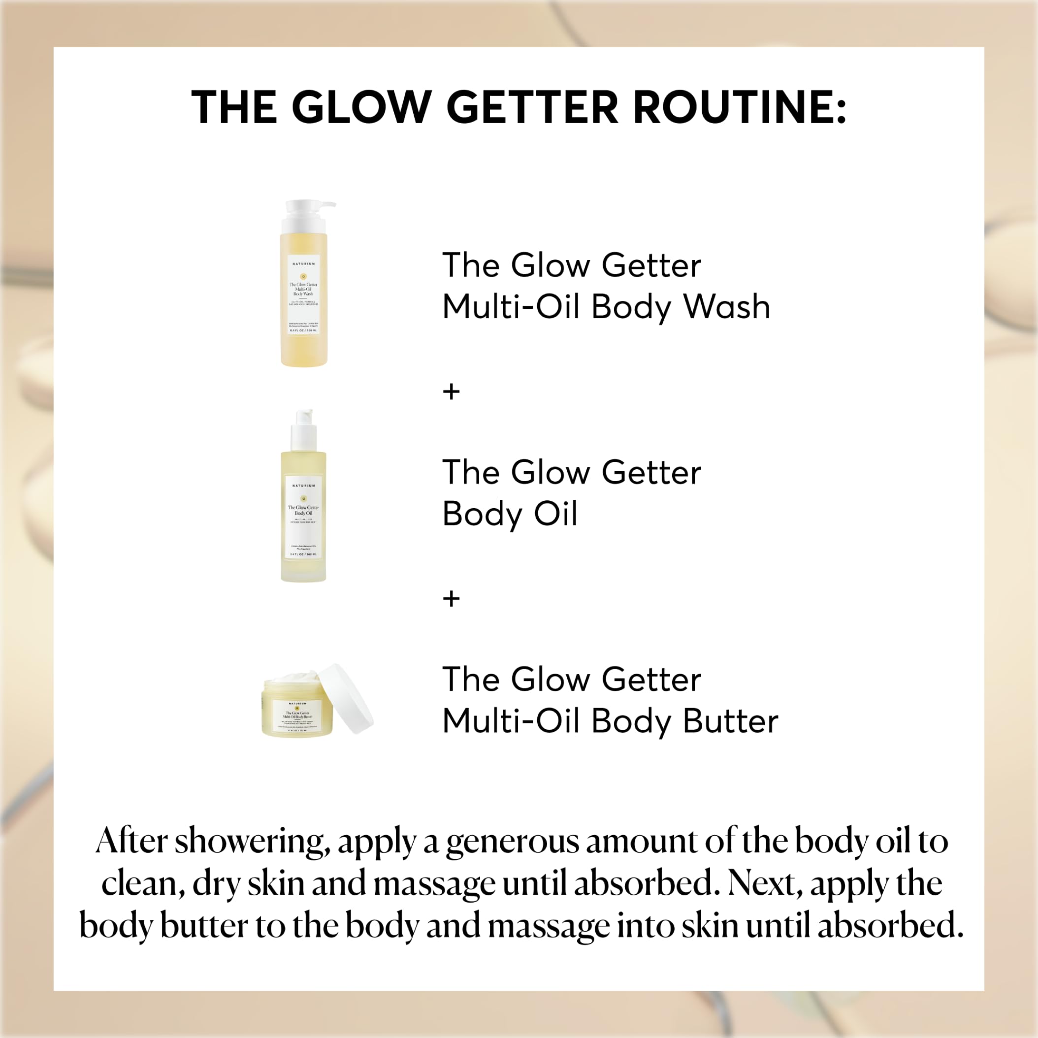 Texture of Naturium The Glow Getter multi-oil for body