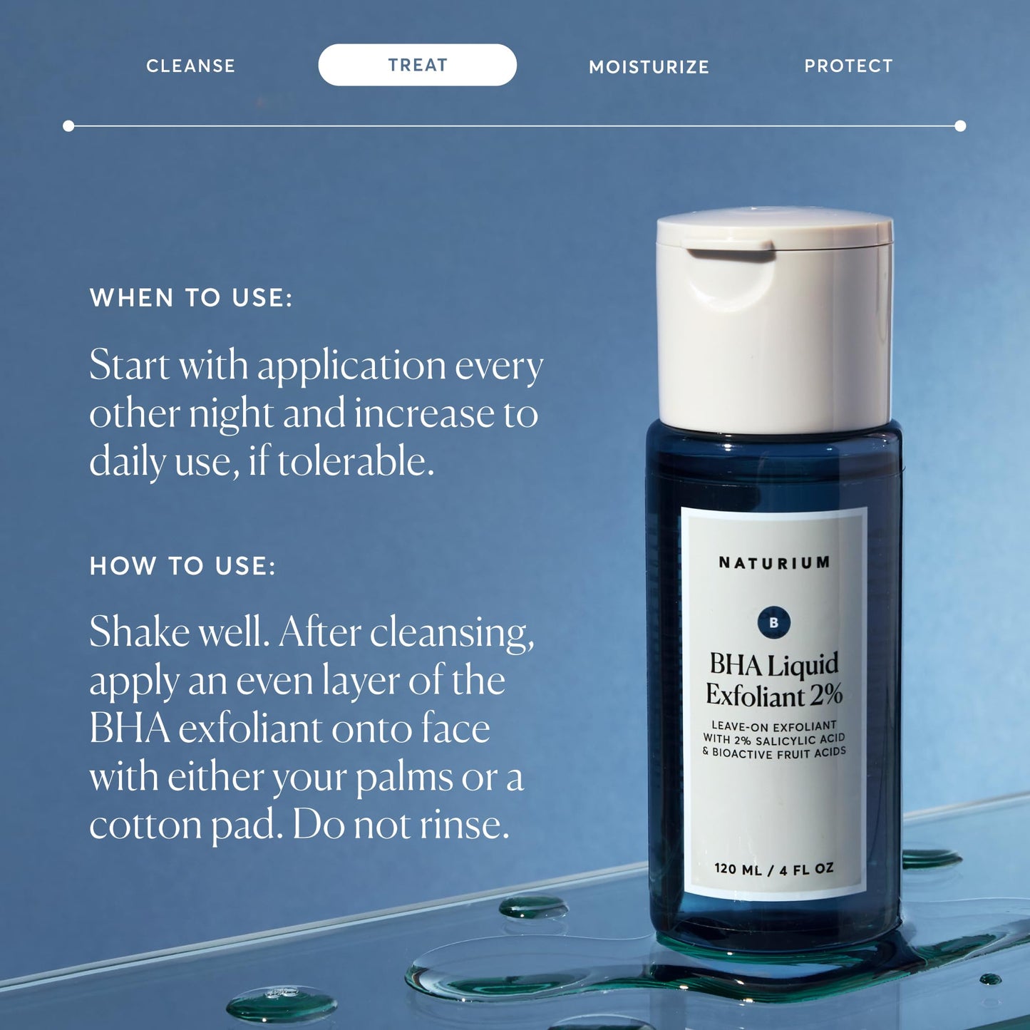 Naturium deep pore cleansing beta hydroxy acid liquid treatment view
