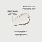Naturium keratosis pilaris exfoliator back label details