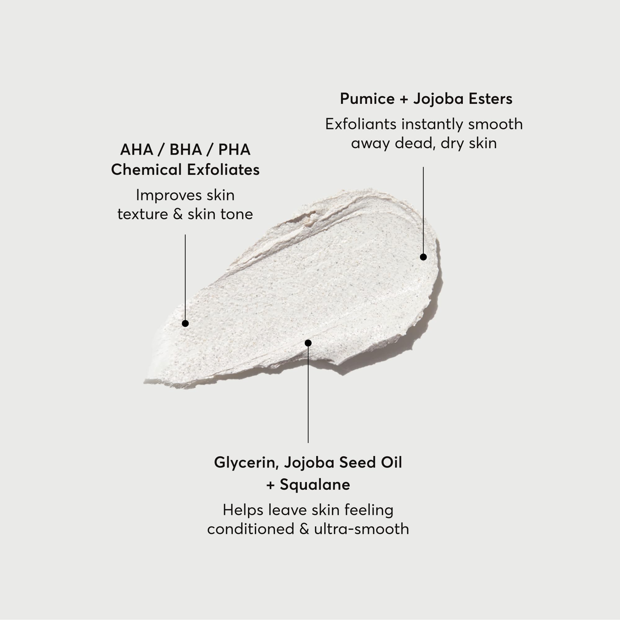 Naturium body scrub showing the squeeze tube design and clear brand labelling