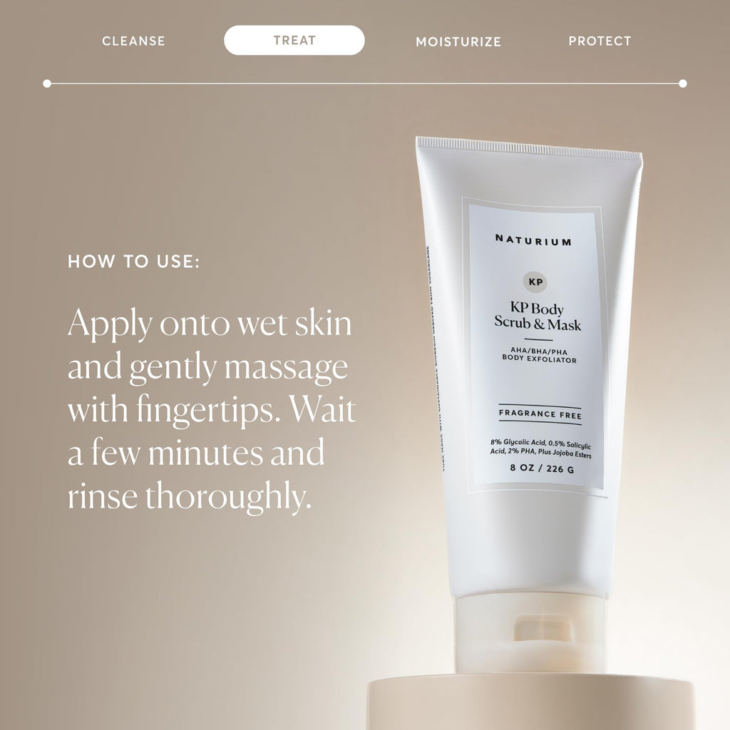 Naturium skin smoothing body treatment lifestyle shot