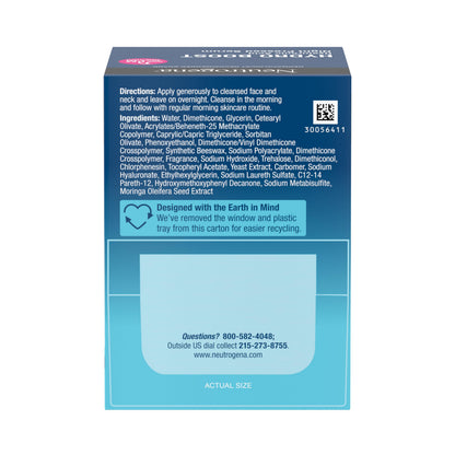 Neutrogena Hydro Boost Night Pressed Serum product jar with box