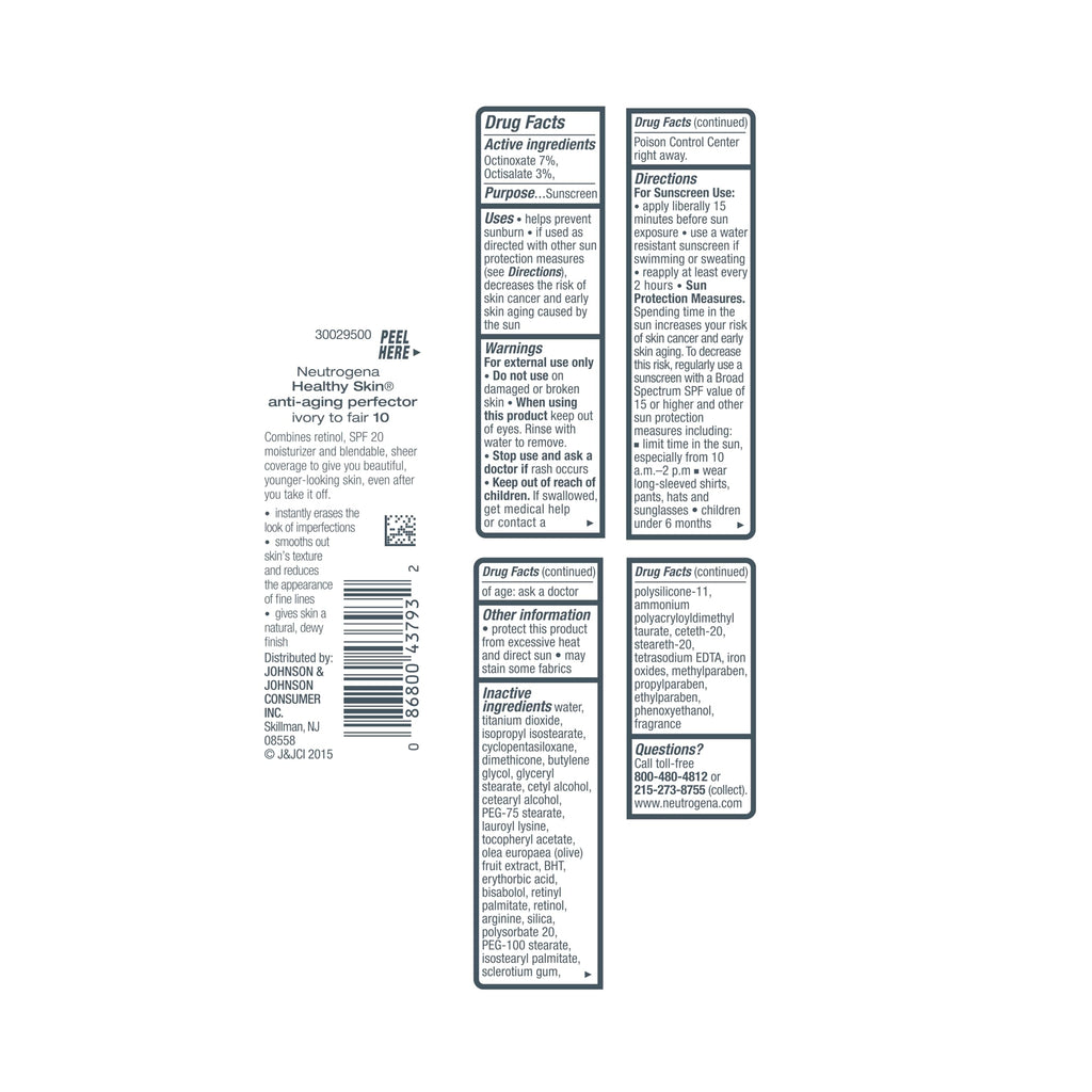 Neutrogena facial moisturizer cap and nozzle detail