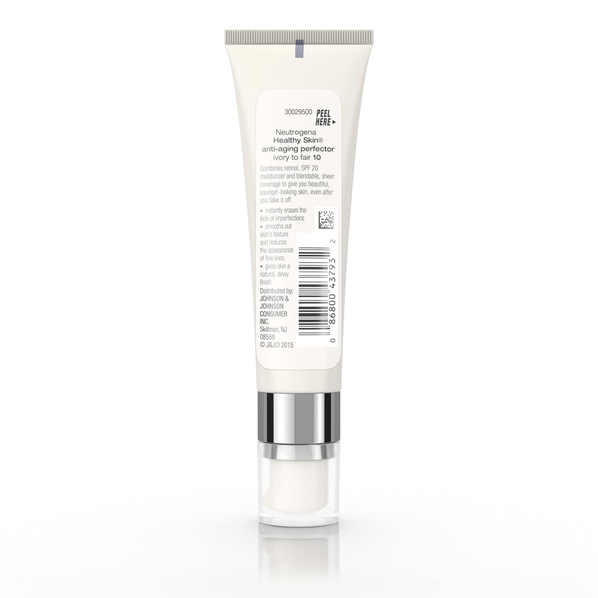 Neutrogena retinol treatment texture swatch on skin