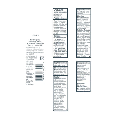 Neutrogena imported cosmetics brand formula featuring titanium dioxide sun protection