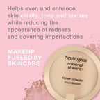 Neutrogena Mineral Sheers Loose Powder Foundation open jar showing sifter