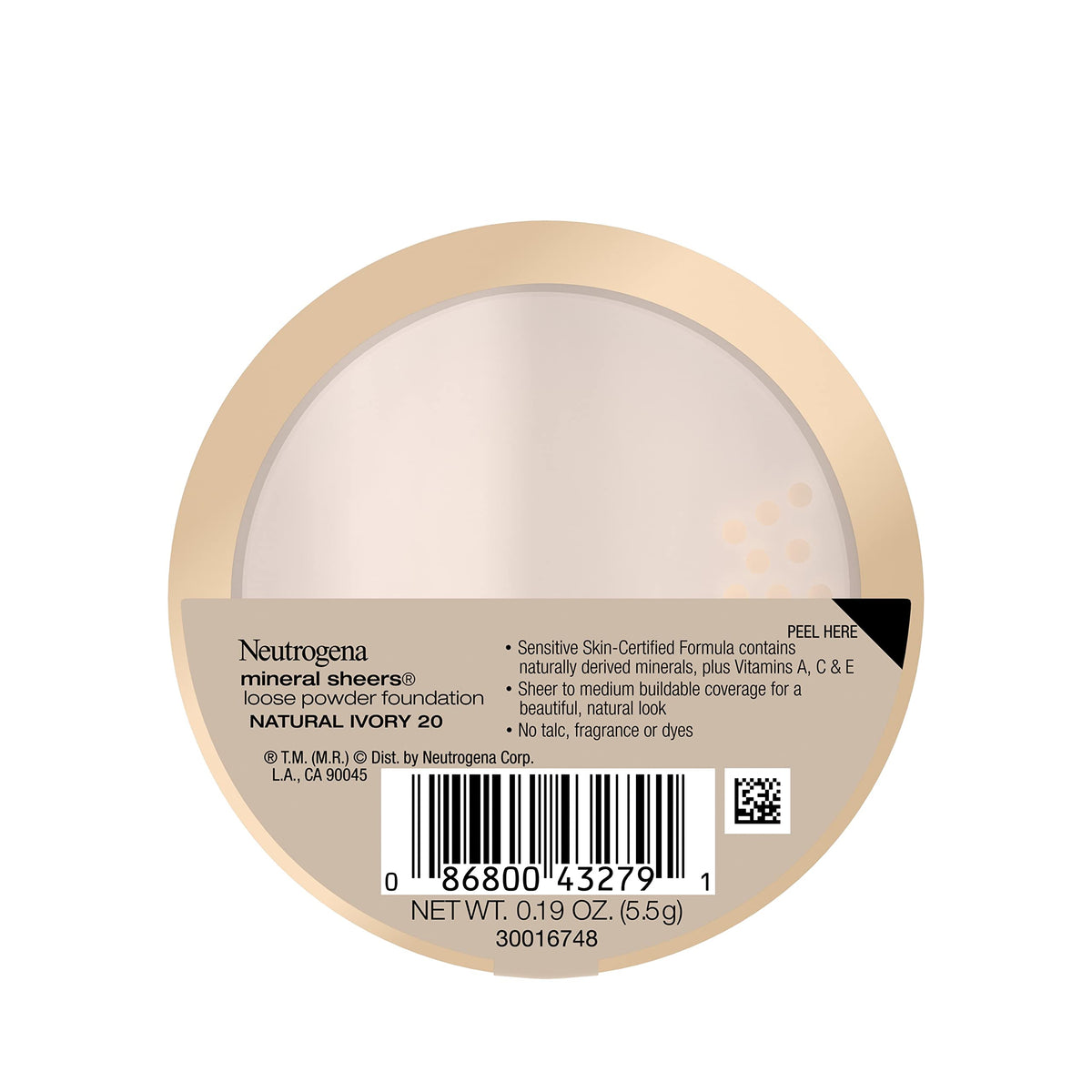 Neutrogena loose powder foundation lifestyle product arrangement