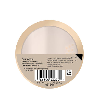 Neutrogena buildable coverage non comedogenic face powder display