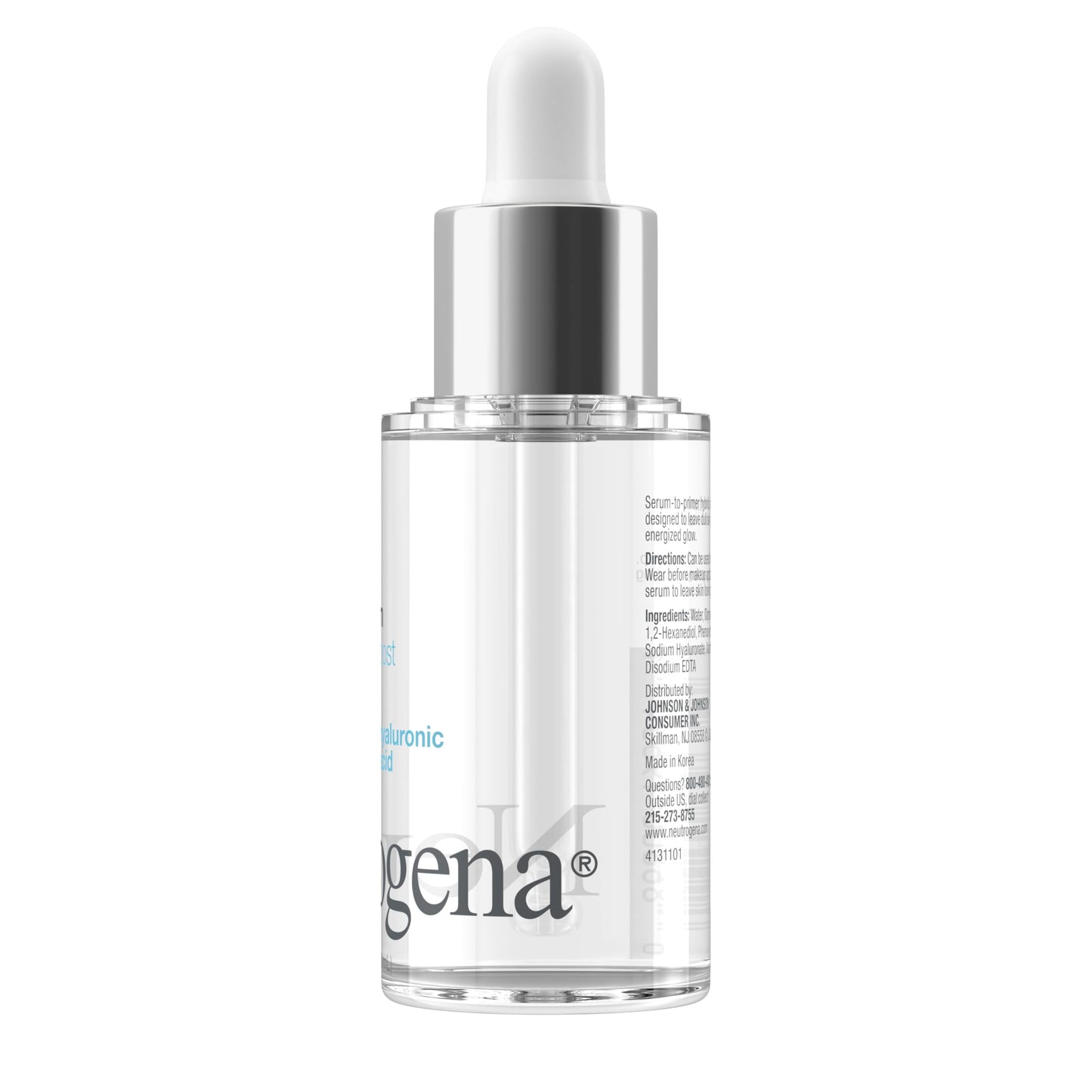 Close up of Neutrogena Hydro Boost serum pump and applicator