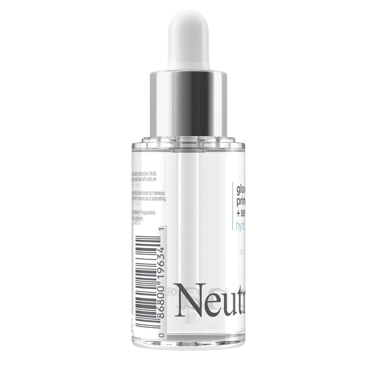 Neutrogena Hydro Boost Glow Booster Primer Serum rear label details