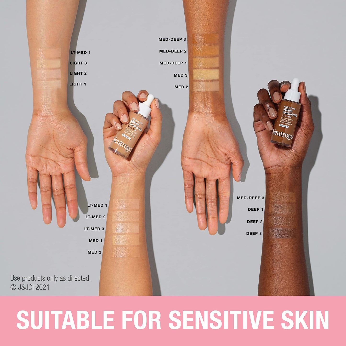 Neutrogena serum foundation texture and consistency swatch