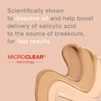 Neutrogena oil free foundation bottle back view with ingredients