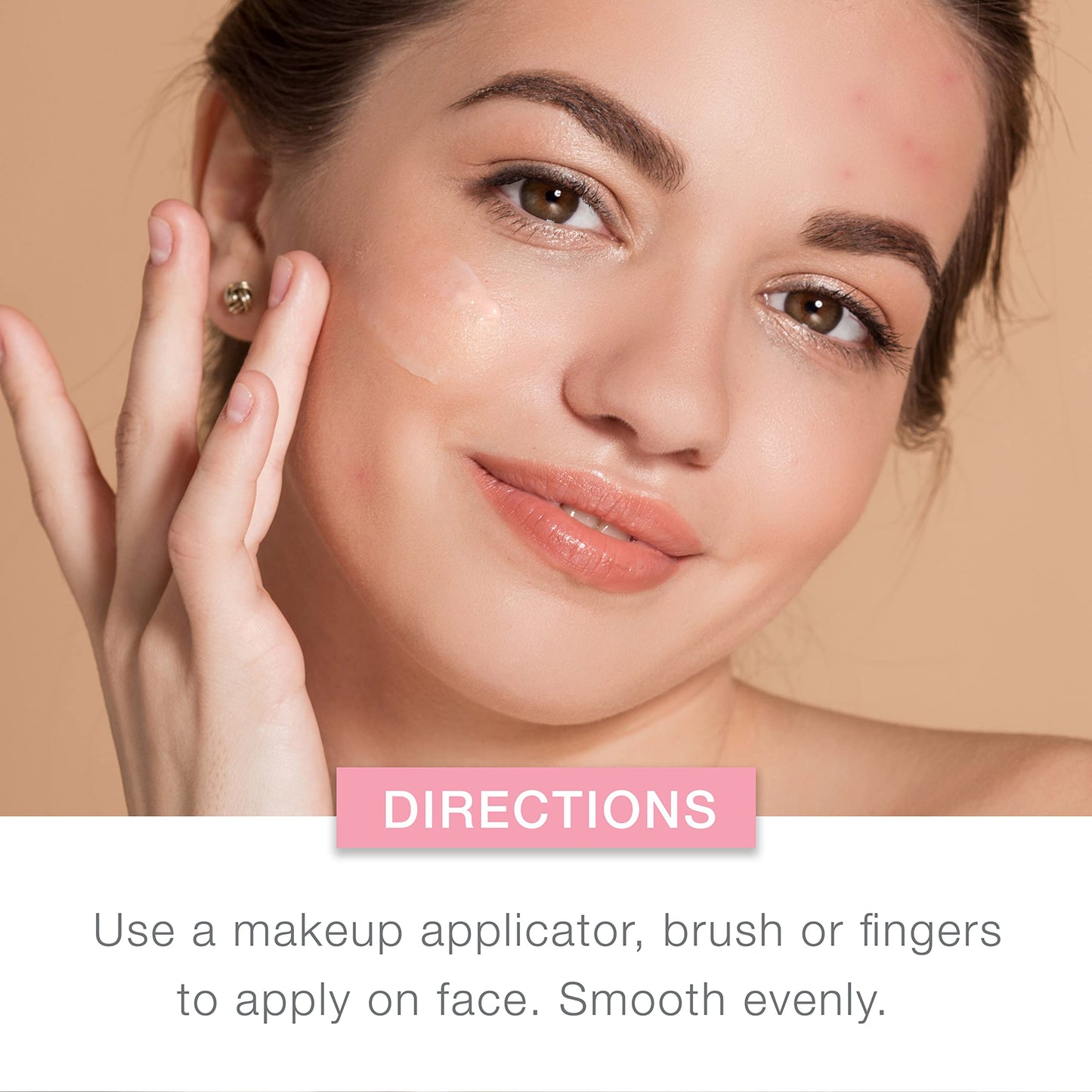 Non comedogenic breathable face makeup for acne breakouts