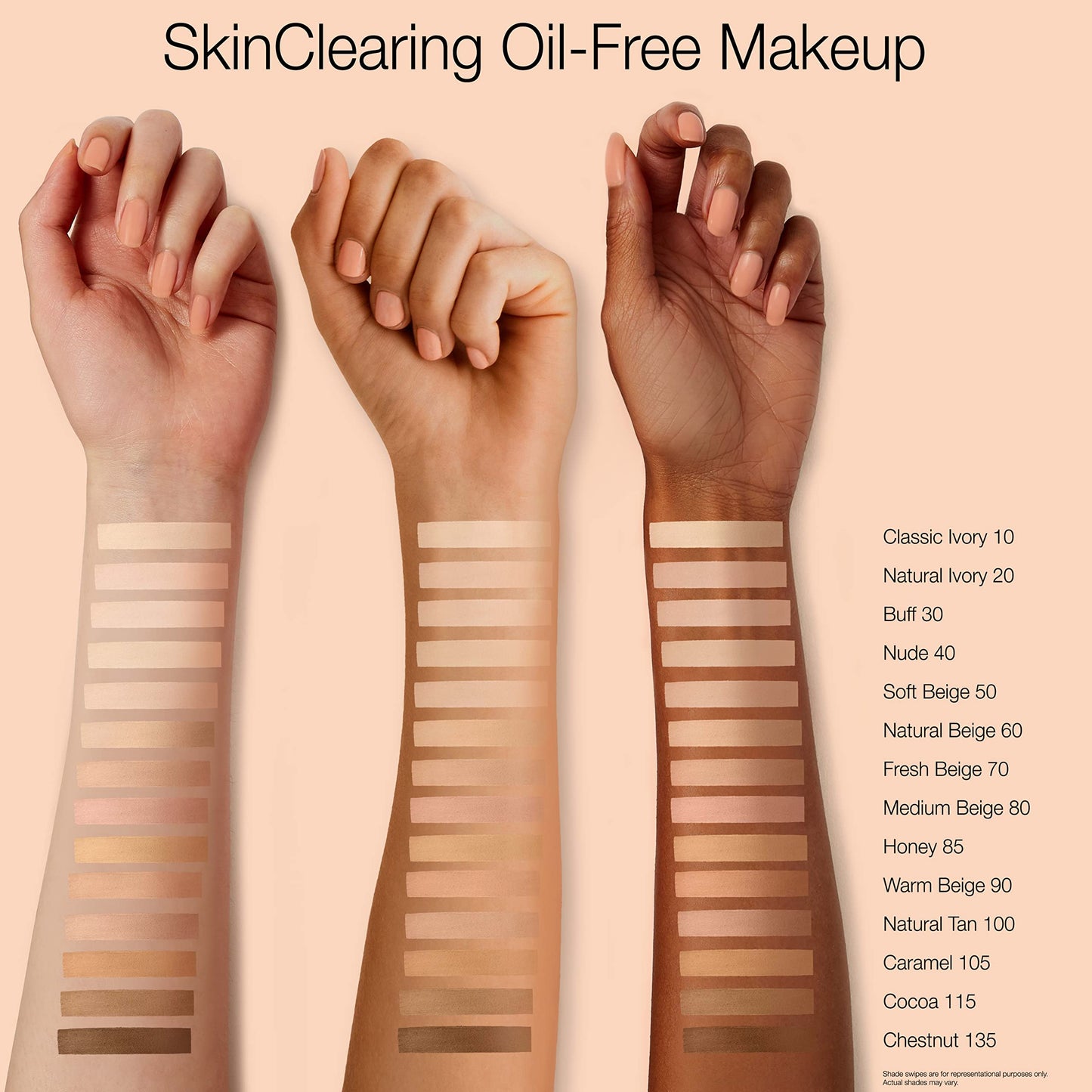 Shine controlling liquid foundation packaging close up view