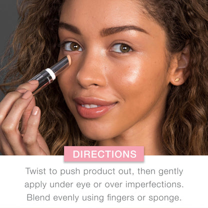 Neutrogena lightweight non comedogenic face concealer stick application view