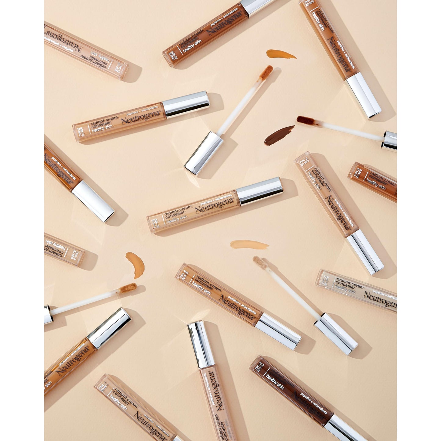 Neutrogena Healthy Skin concealer Bisque shade swatch on skin