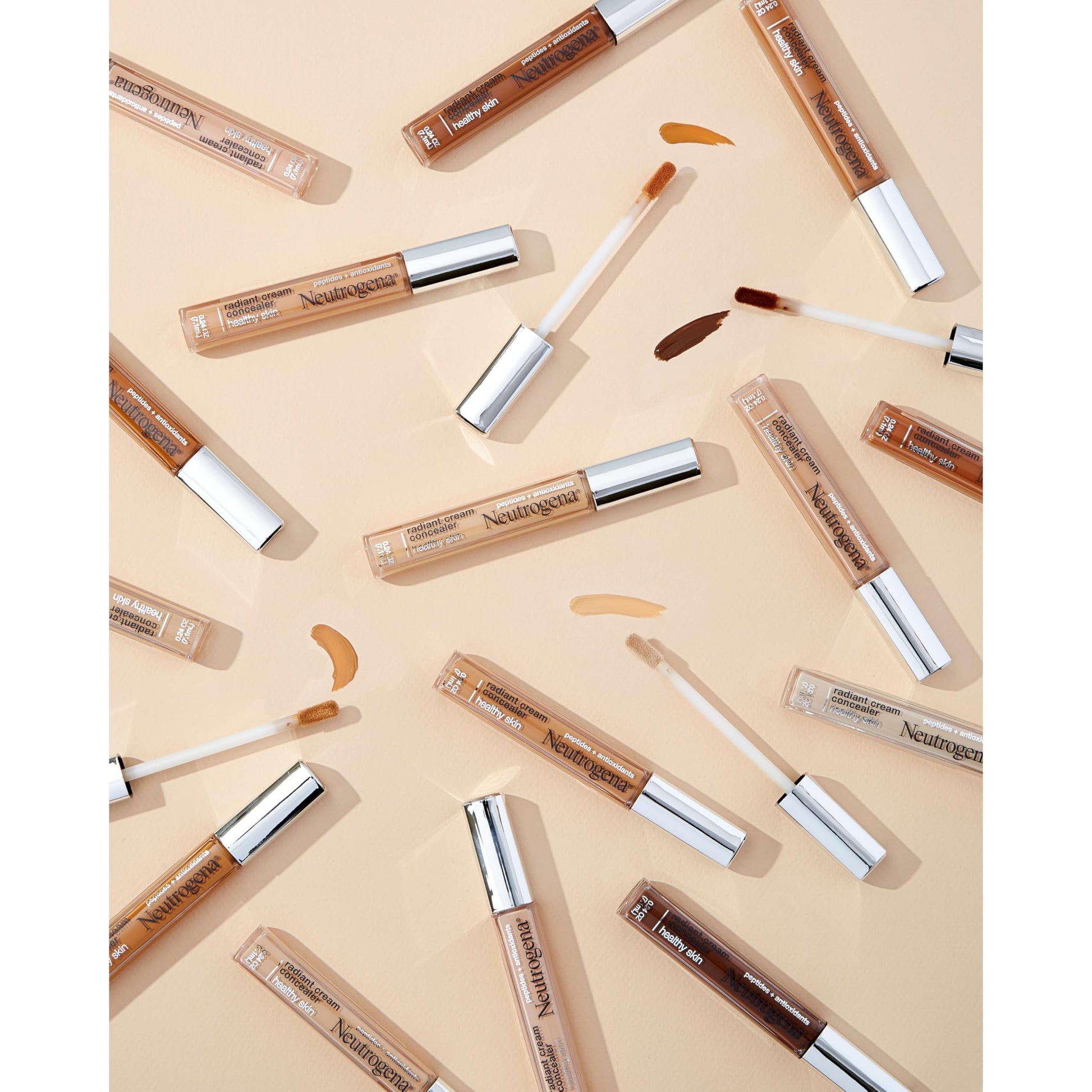 Neutrogena Healthy Skin concealer Bisque shade swatch on skin