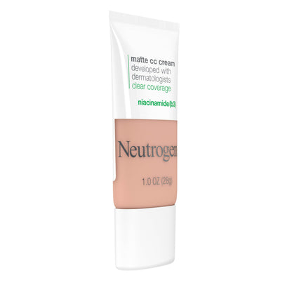 Close up of Neutrogena Clear Coverage CC Cream tube applicator