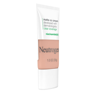 Full range Neutrogena Clear Coverage Flawless Matte CC Cream packaging
