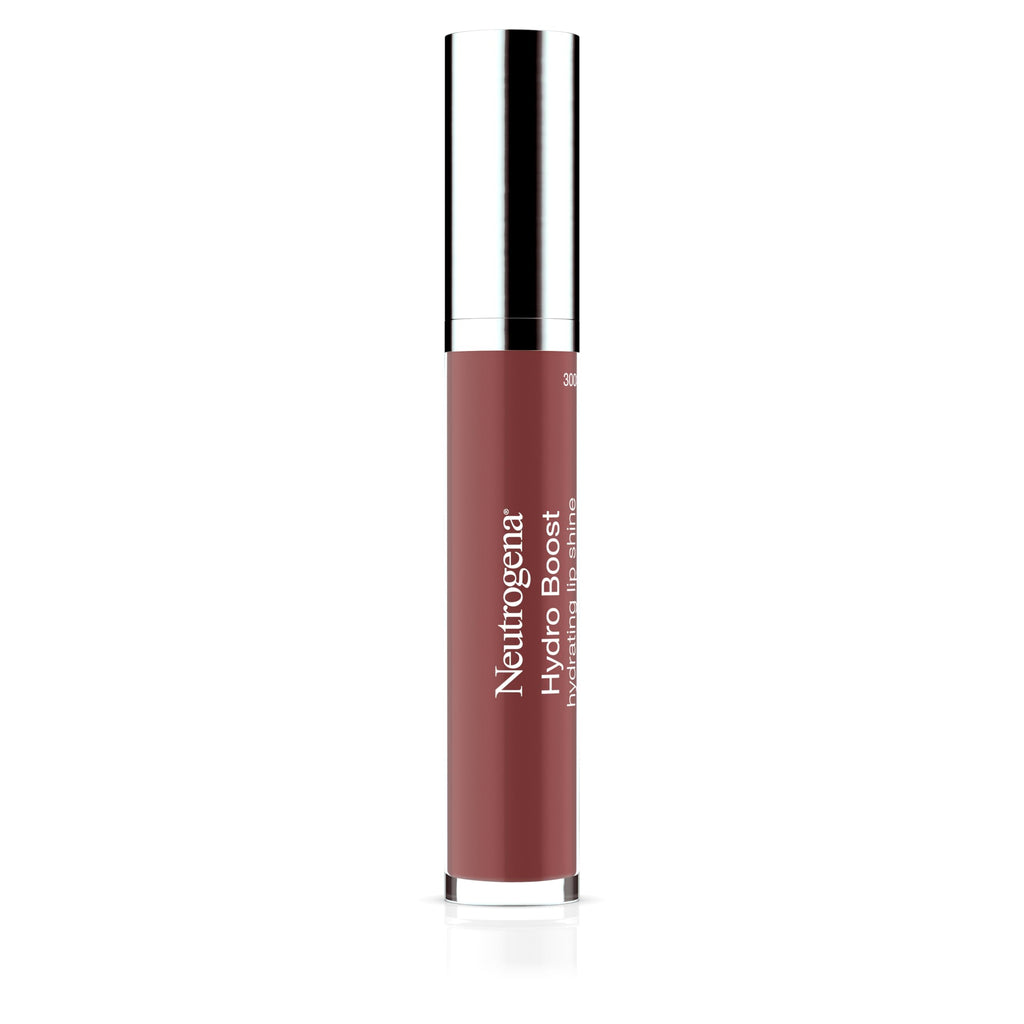 Close up of shimmering pink mocha lip gloss shade