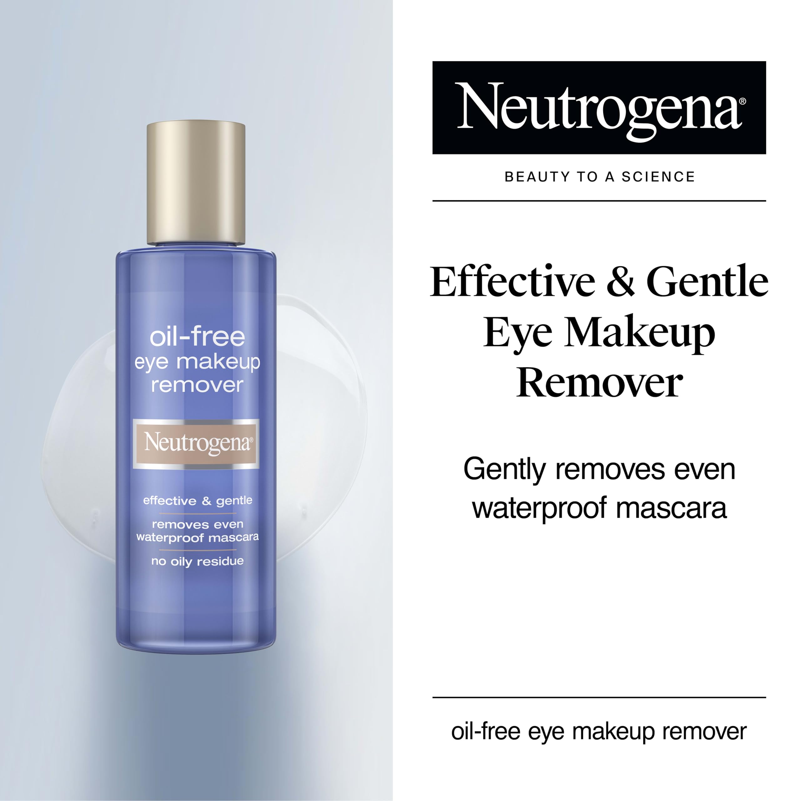 Two bottles of Neutrogena dual-phase eye makeup remover