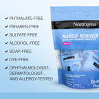 Neutrogena wipes removing waterproof mascara demonstration