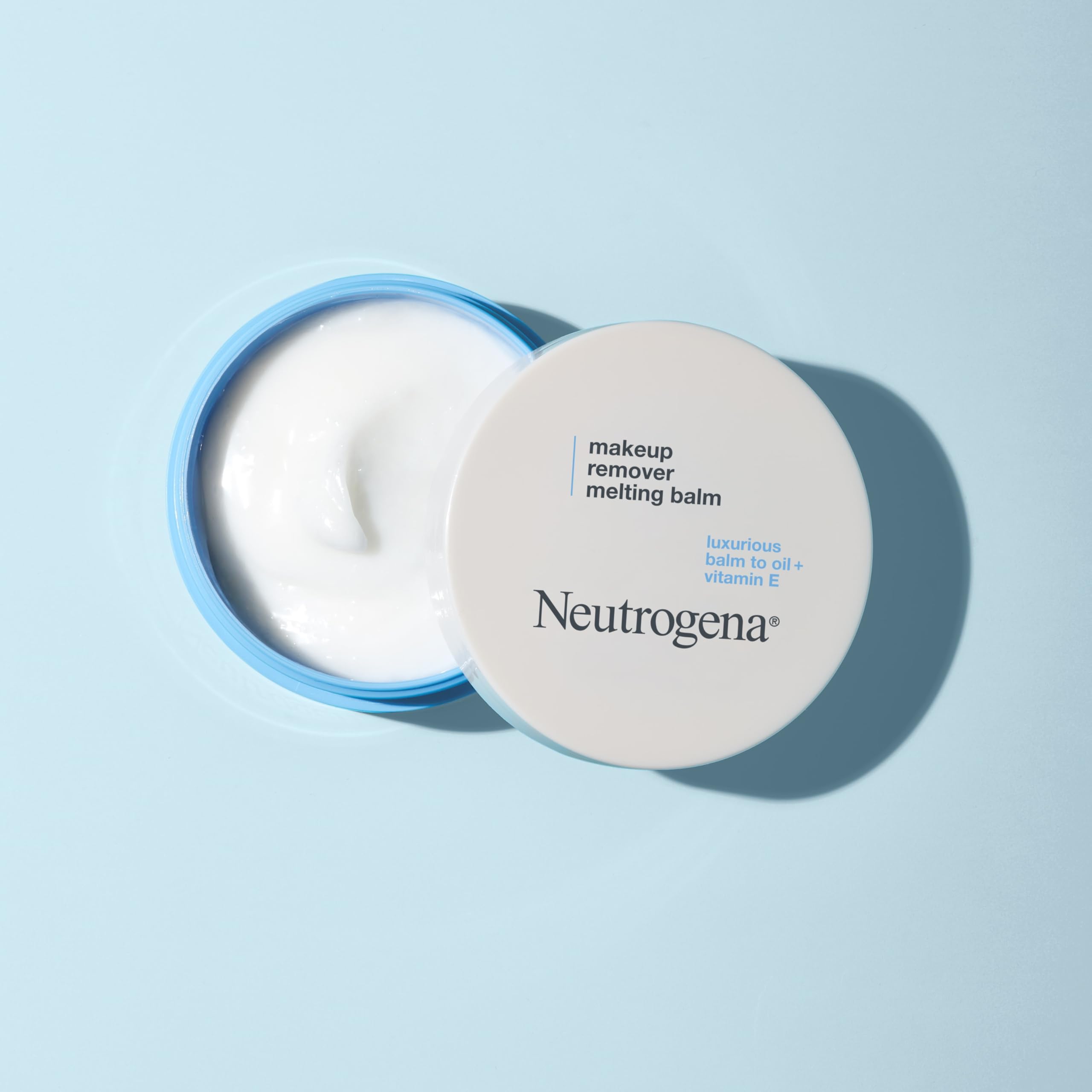 Neutrogena cleansing balm texture showing solid to oil transformation