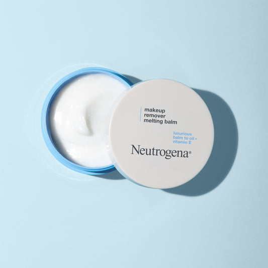 Neutrogena Melting Balm texture showing transition from solid to oil