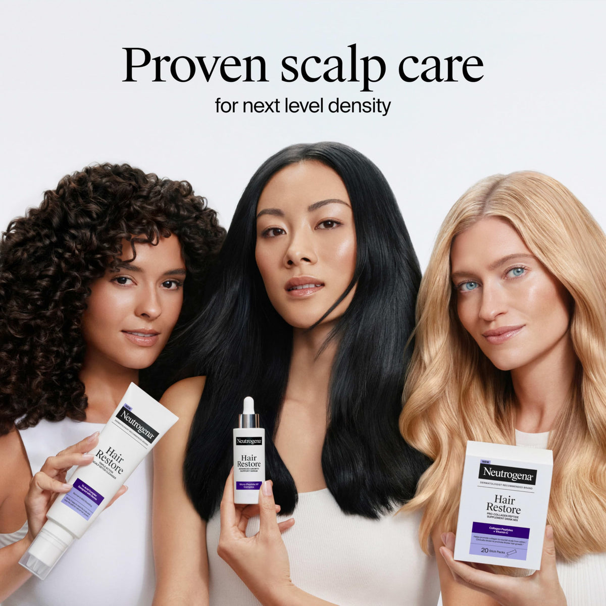 Neutrogena Hair Restore Advanced Growth Support Serum cap and bottle design
