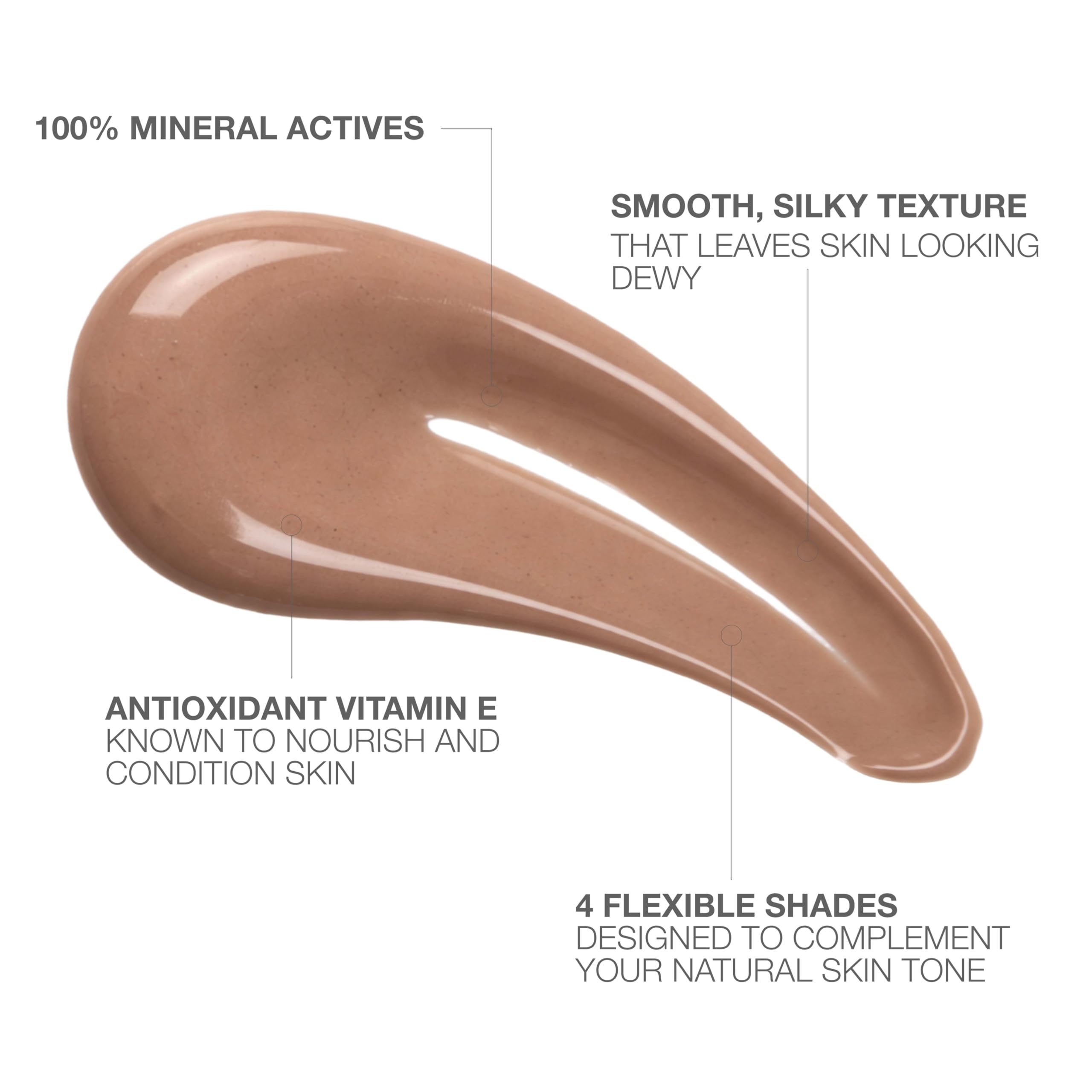 Back label of Neutrogena Purescreen Plus Tinted Sunscreen showing ingredients