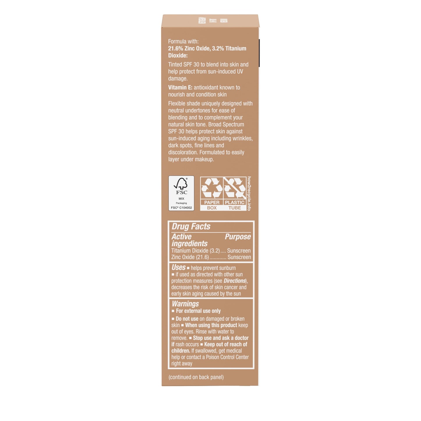 Neutrogena Purescreen Plus Tinted Sunscreen Medium box and bottle set