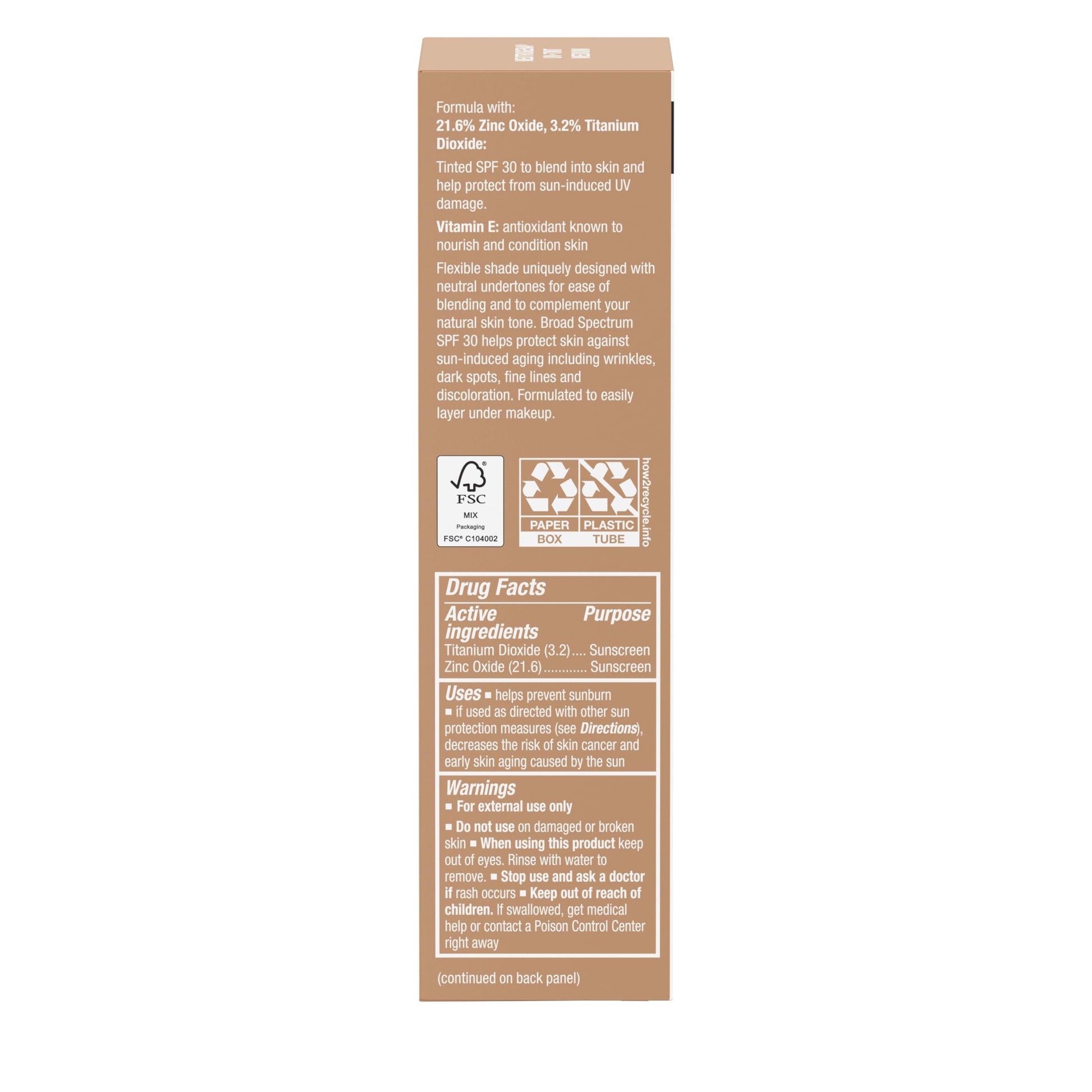 Neutrogena Purescreen Plus Tinted Sunscreen Medium box and bottle set