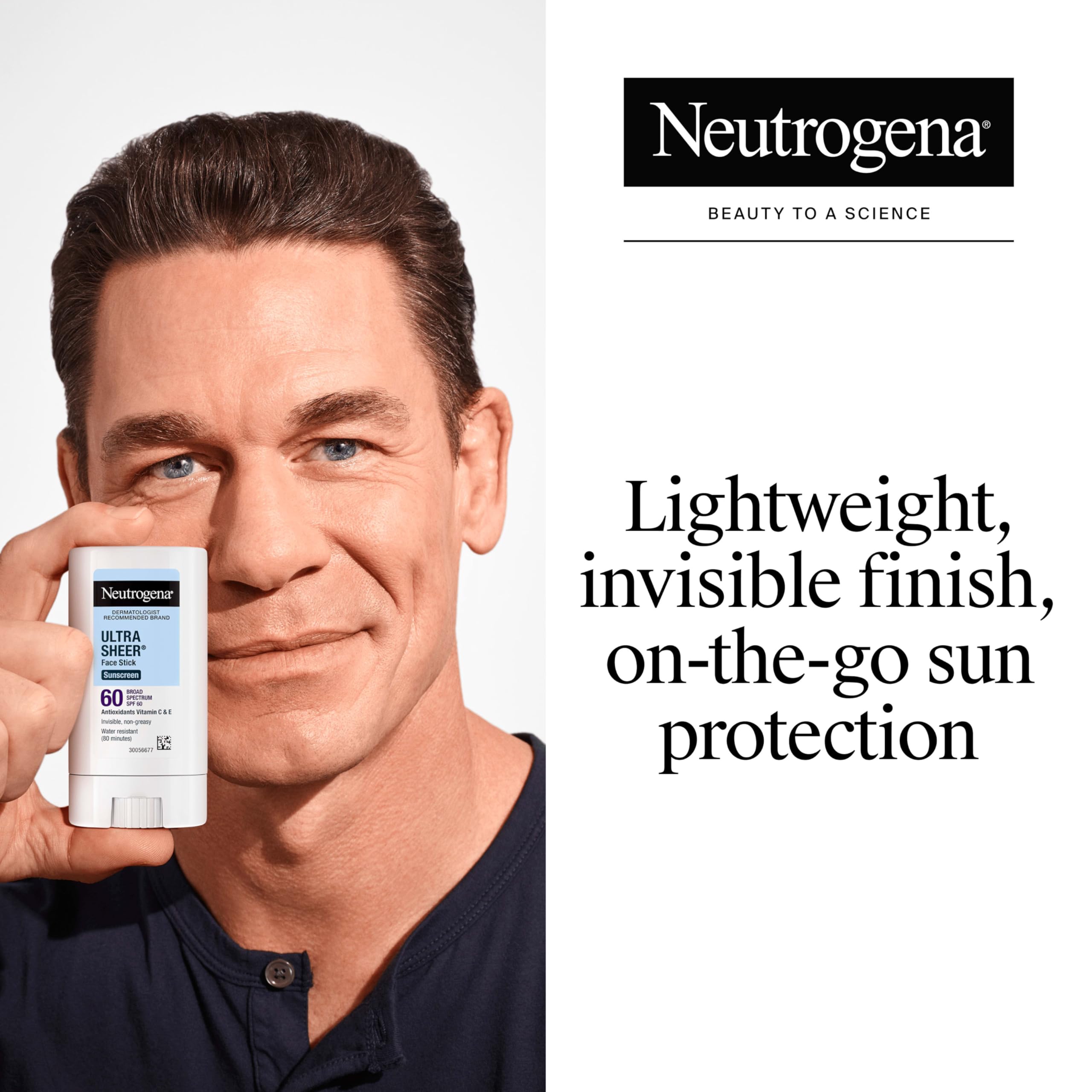 Neutrogena SPF 60 face sunscreen stick packaging