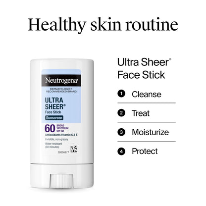 Neutrogena Ultra Sheer Stick SPF 60 for sensitive skin