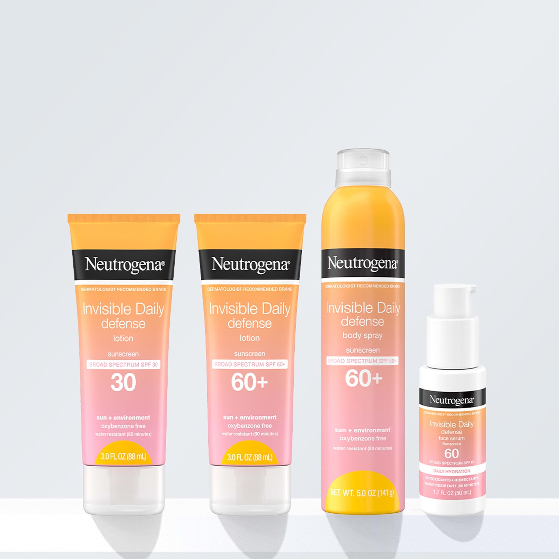 Neutrogena sunscreen tube next to skincare essentials