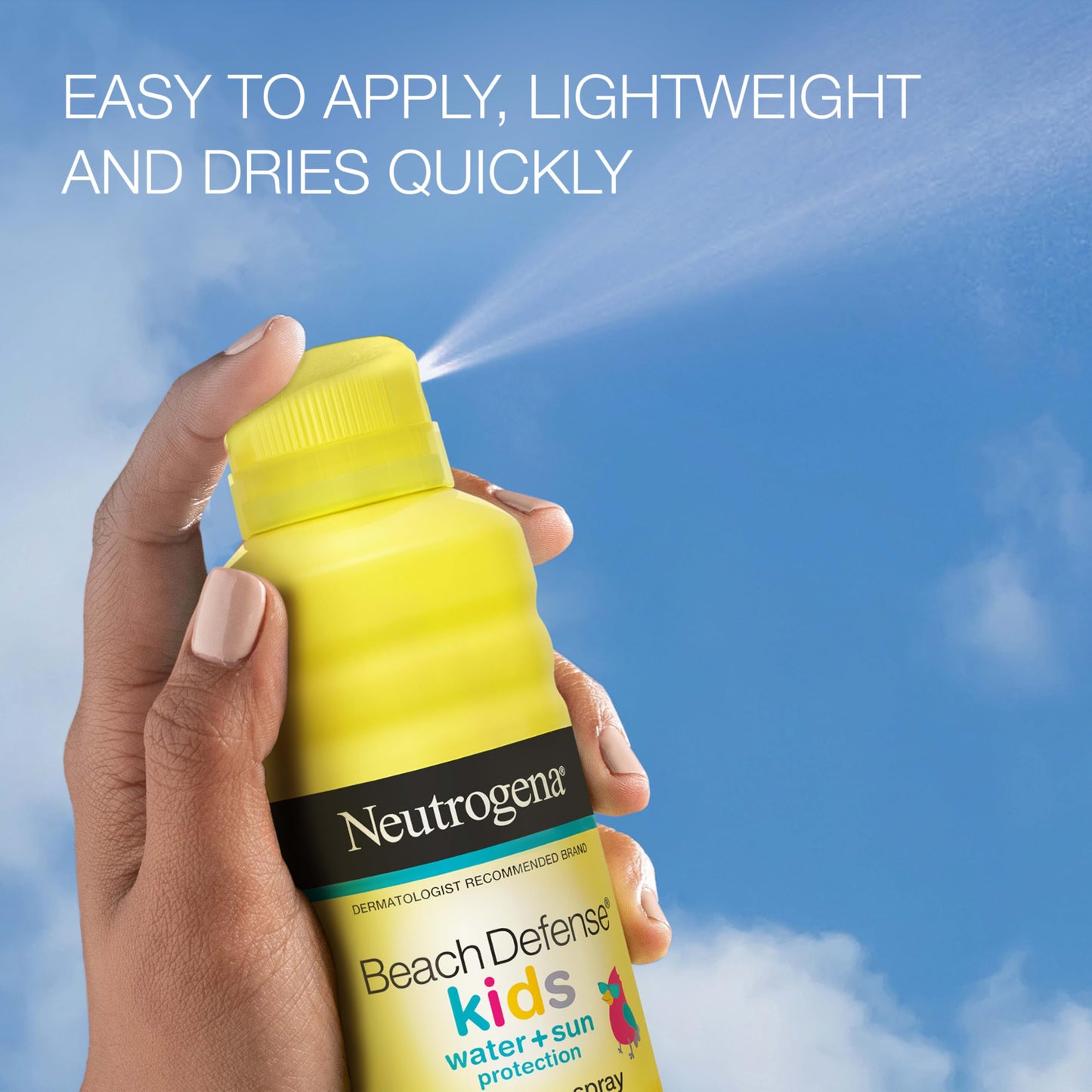 Neutrogena Kids SPF 70 sunscreen spray 6.5 ounce packaging