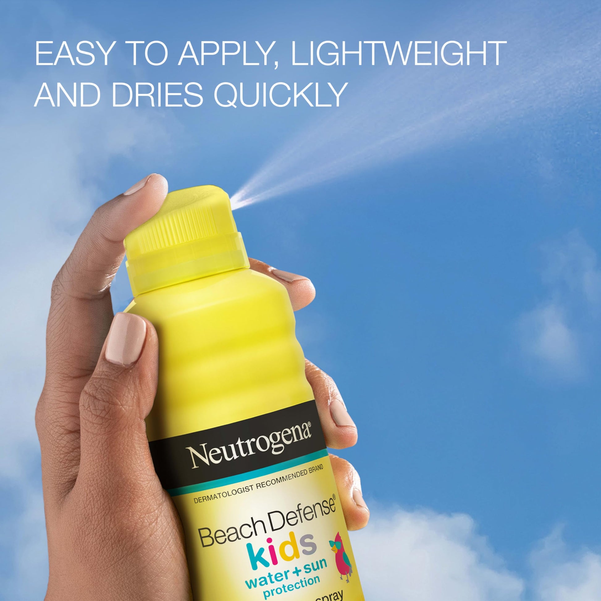Neutrogena Kids SPF 70 sunscreen spray 6.5 ounce packaging