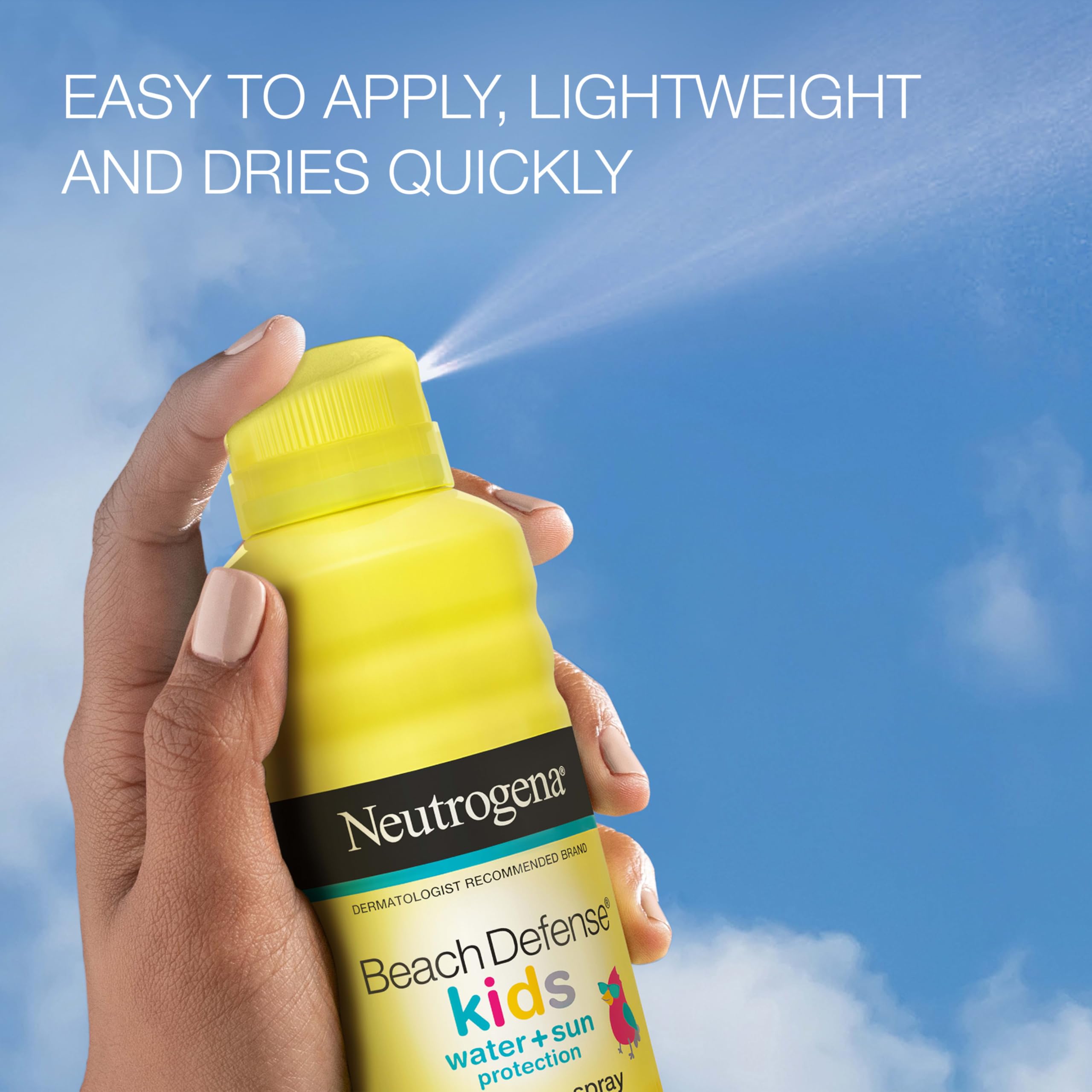Neutrogena Kids SPF 70 sunscreen spray 6.5 ounce packaging