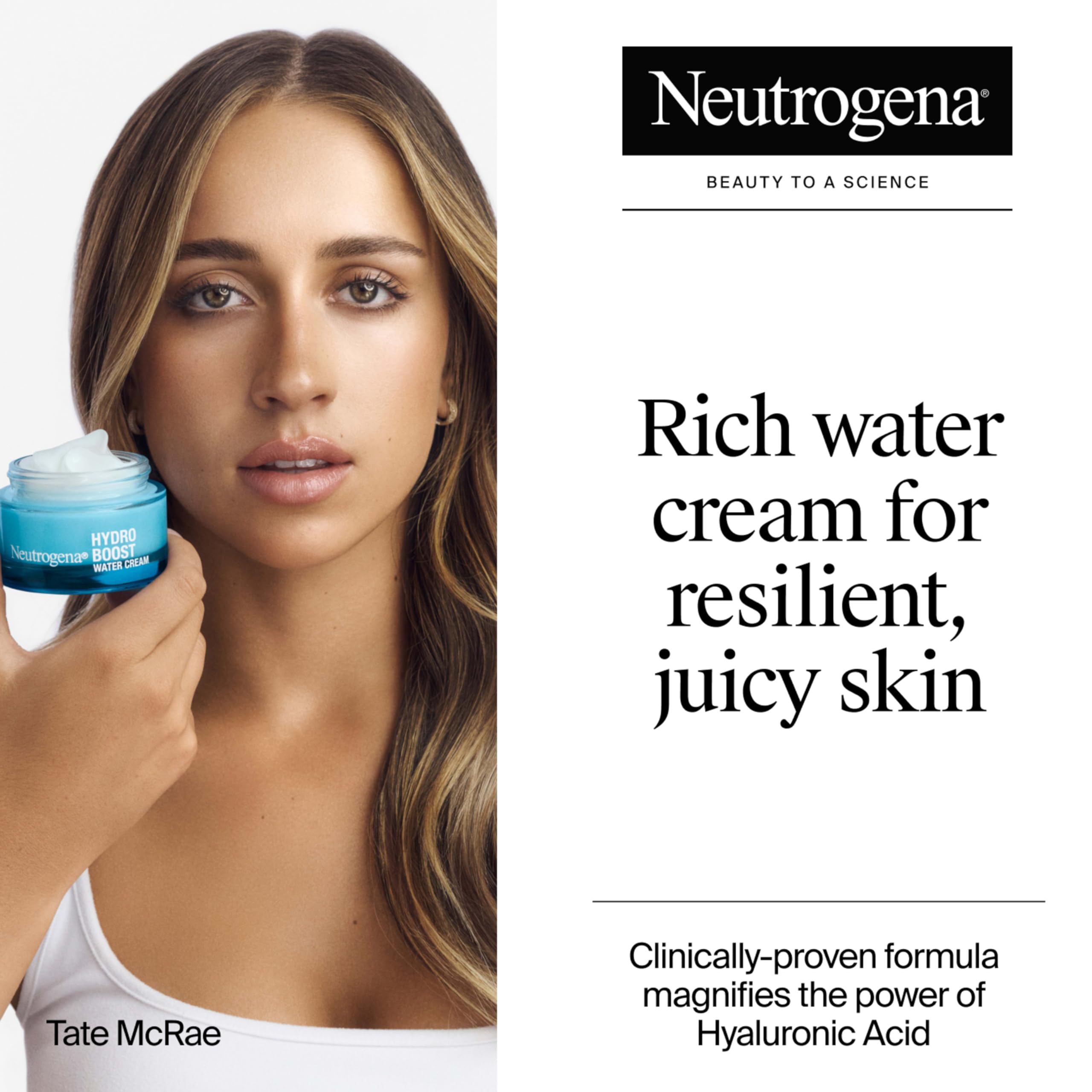 Neutrogena Hydro Boost Water Cream fragrance free moisturizer jar