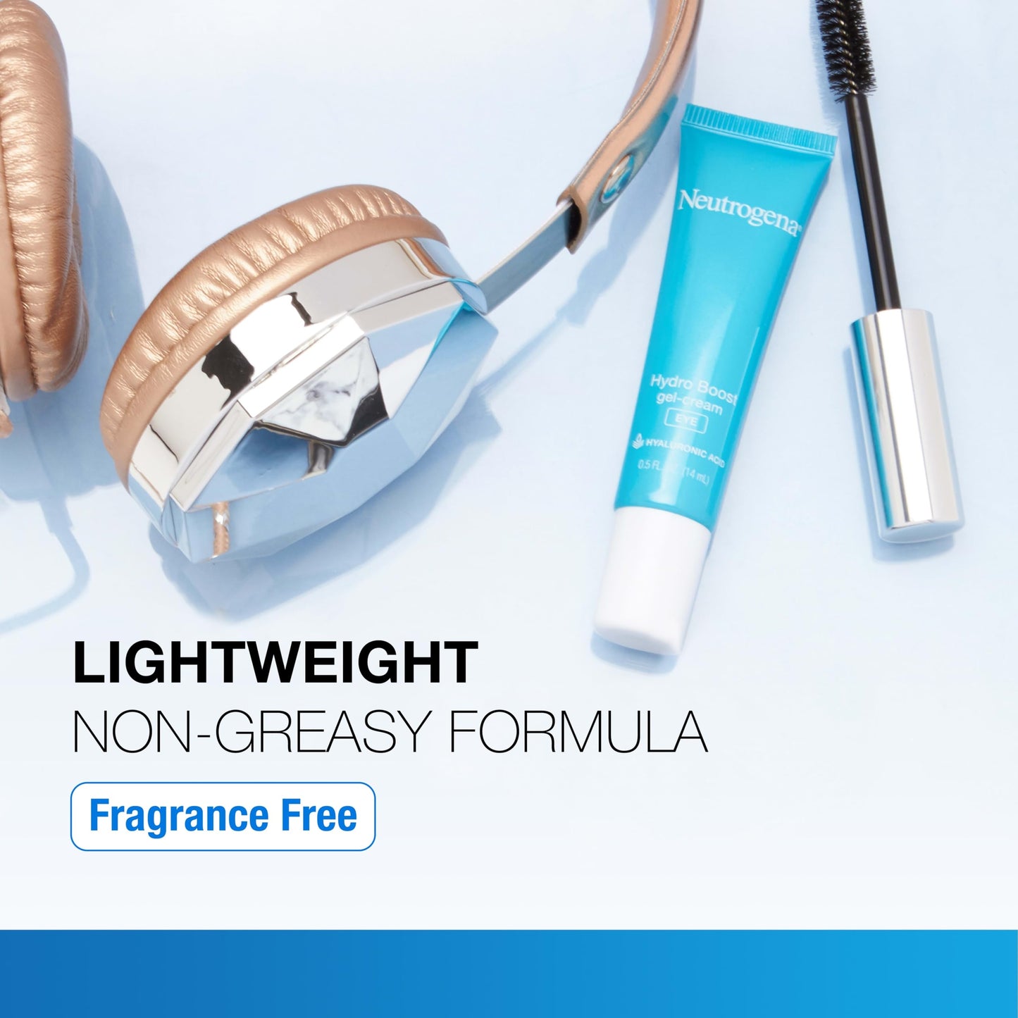 Zero point five fluid ounce tube of Neutrogena hyaluronic acid under-eye cream