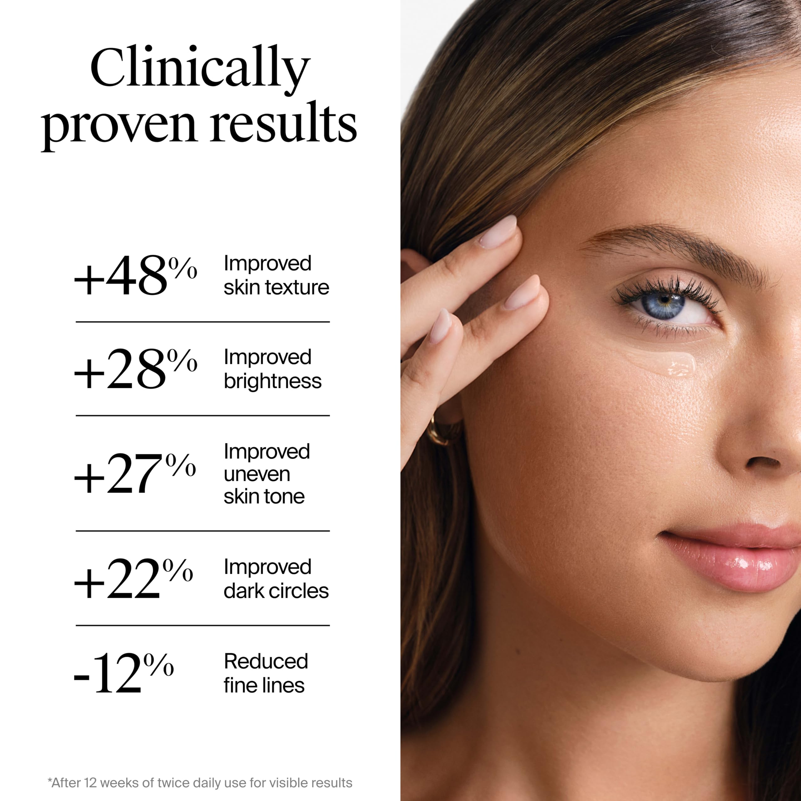 Close up of Neutrogena eye cream jar label 0.5 Ounce