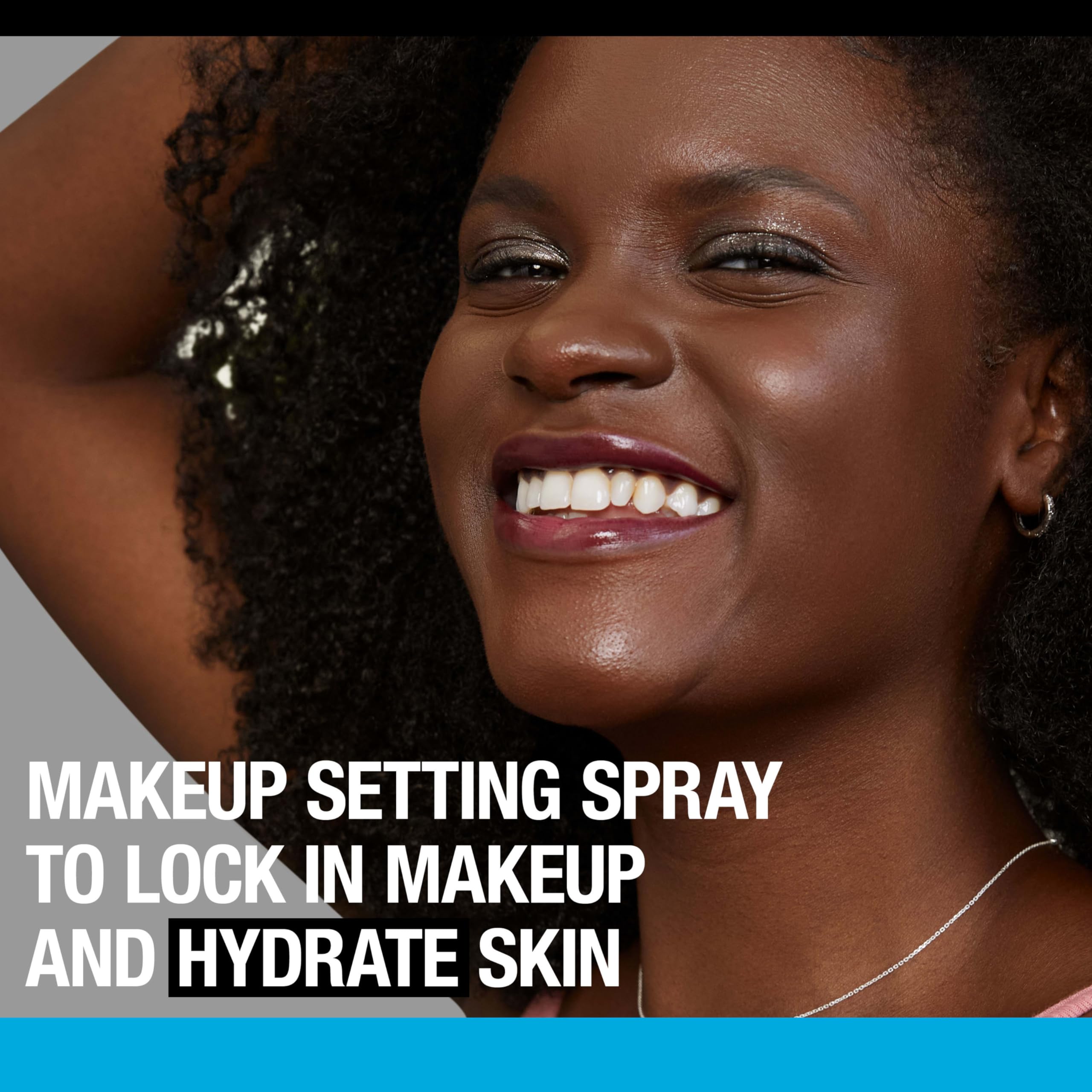 Lightweight hydrating facial mist bottle by Neutrogena showing product benefits