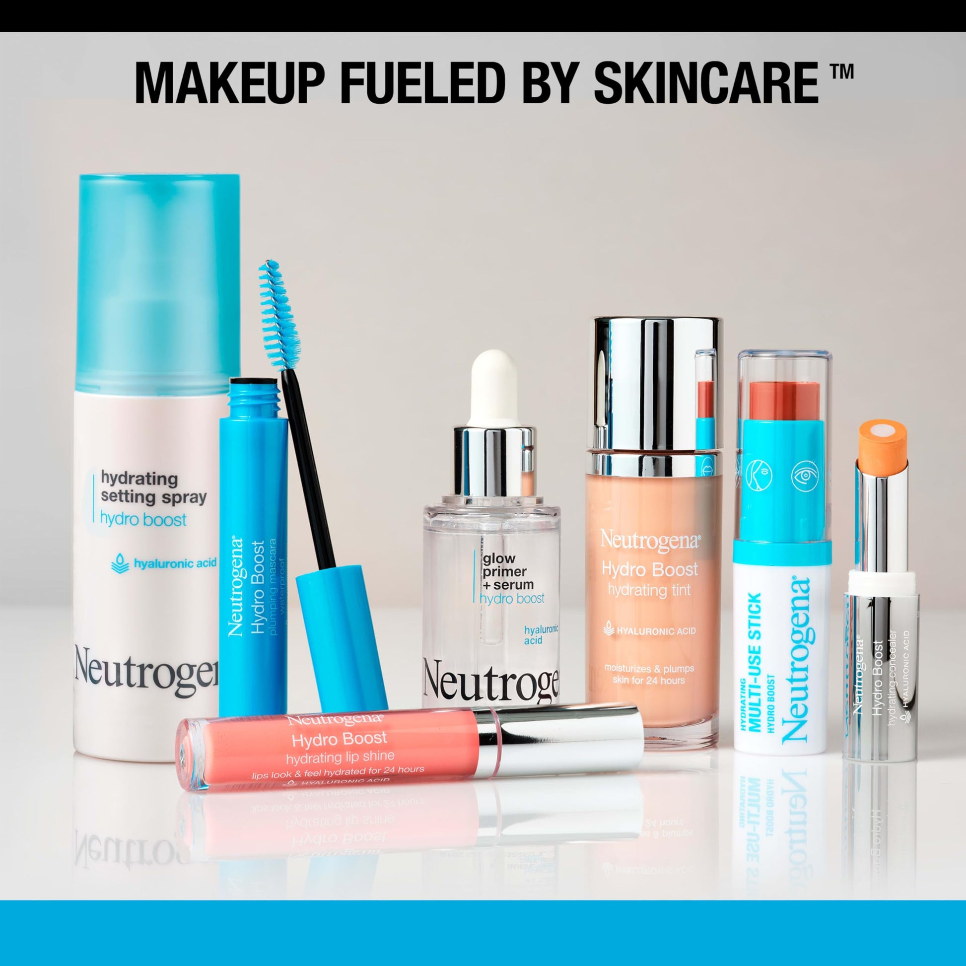Neutrogena Hydro Boost illuminating finish setting spray bottle details
