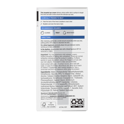 Authentic Neutrogena skincare product packaging for anti-aging eye care
