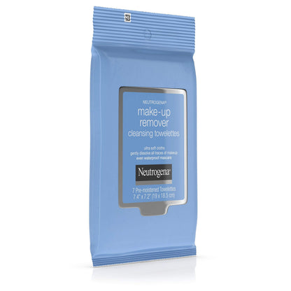Single open sheet of Neutrogena plant-based fiber cleansing wipe demonstrating texture.