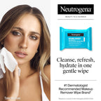 Close up of Neutrogena Hydro Boost cleansing wipes packaging